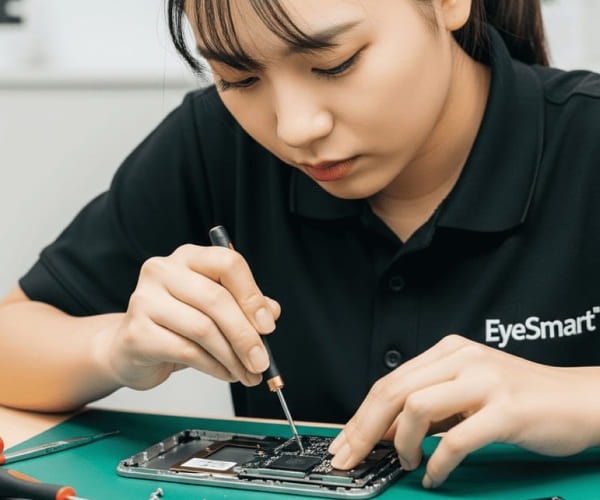 EyeSmartのスタッフや店内の様子