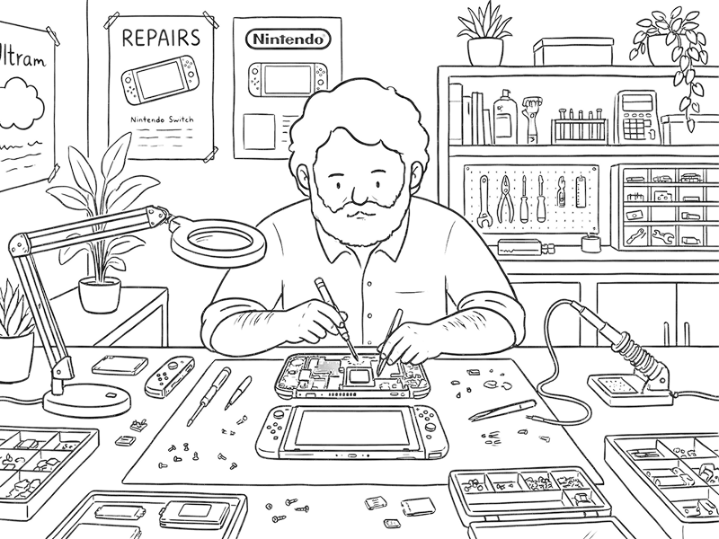 Switchは構造上、基板トラブルも多い機種です。